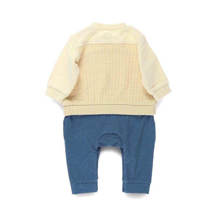 【おそろい】異素材切り替えカバーオール | ブランシェス | 詳細画像2 