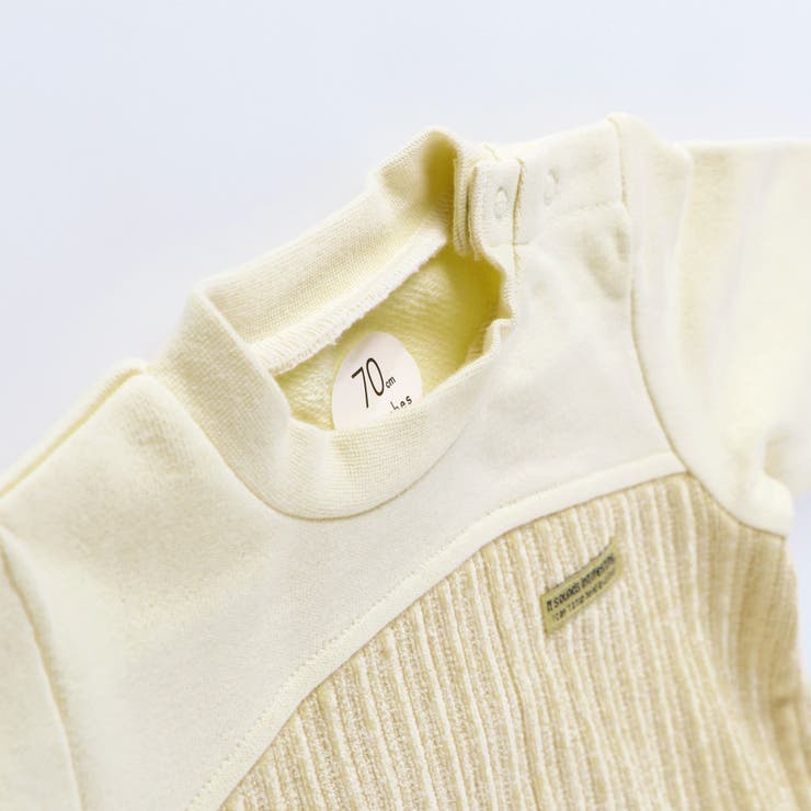 【おそろい】異素材切り替えカバーオール | ブランシェス | 詳細画像3 