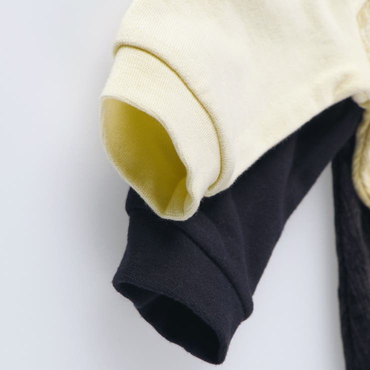 【おそろい】異素材切り替えカバーオール | ブランシェス | 詳細画像6 