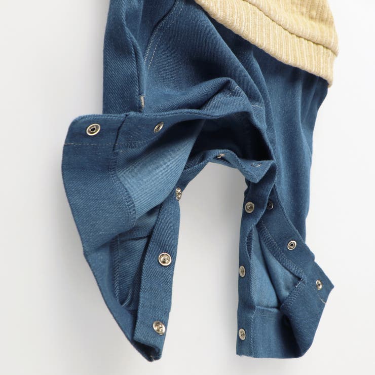 【おそろい】異素材切り替えカバーオール | ブランシェス | 詳細画像8 