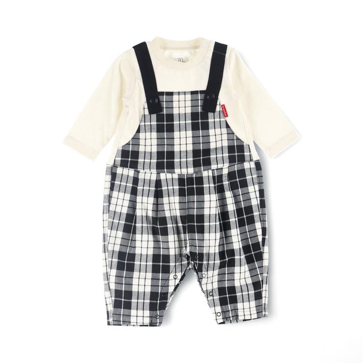 【おそろい】チェック柄カバーオール | ブランシェス | 詳細画像1 