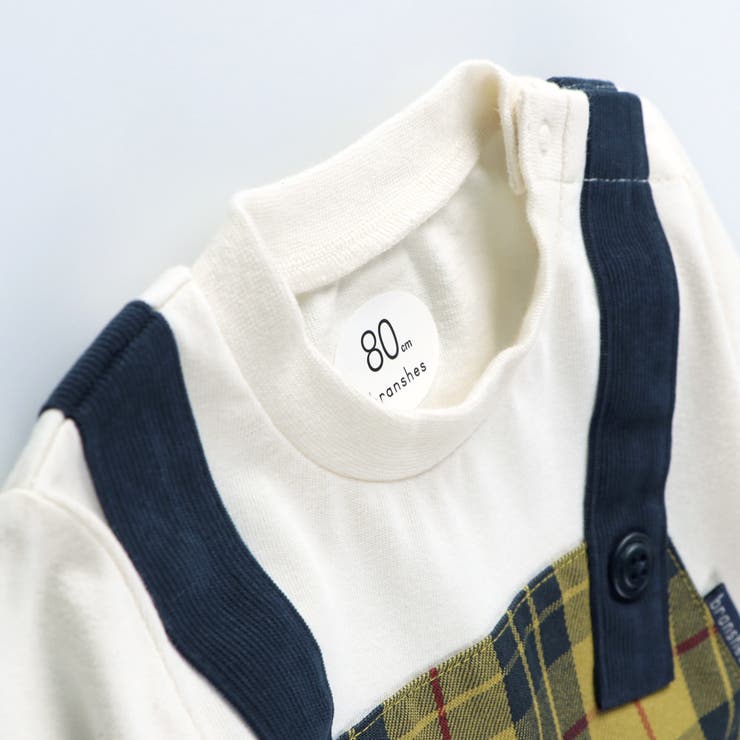 【おそろい】チェック柄カバーオール | ブランシェス | 詳細画像3 