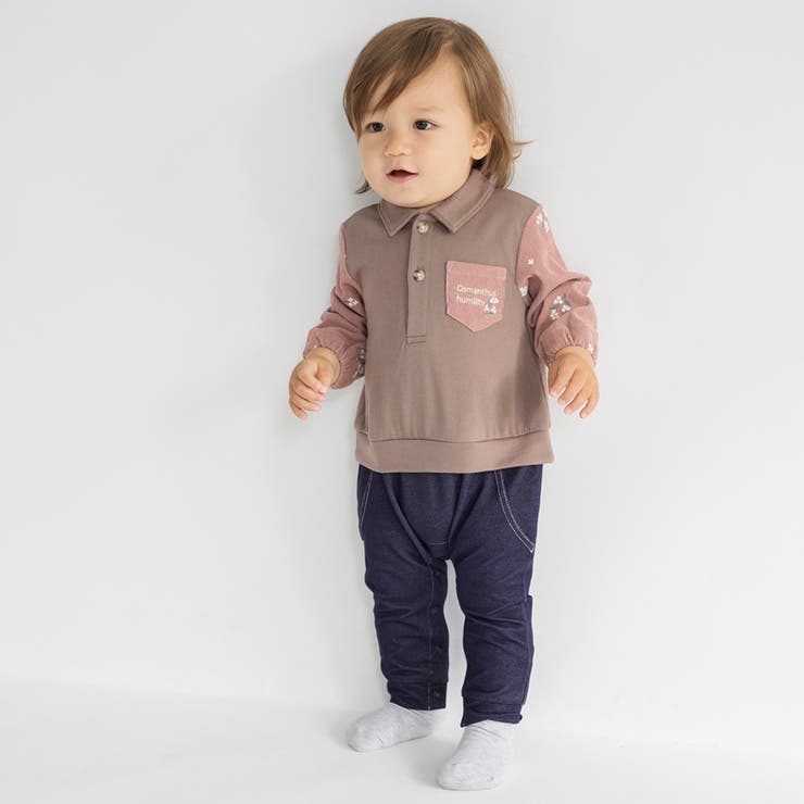 【おそろい】きんもくせい刺しゅうカバーオール | ブランシェス | 詳細画像11 