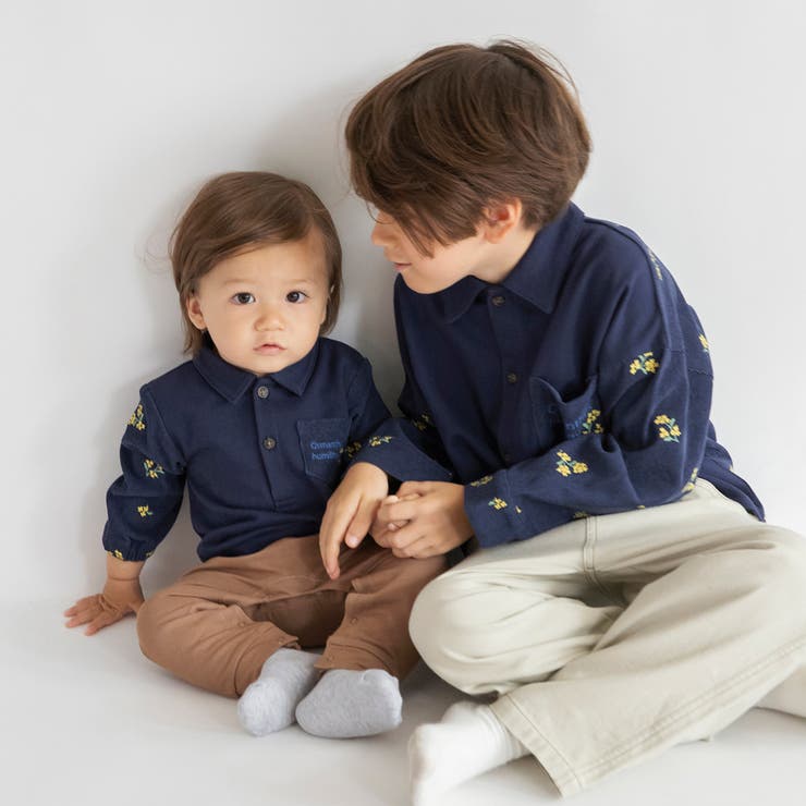 【おそろい】きんもくせい刺しゅうカバーオール | ブランシェス | 詳細画像5 