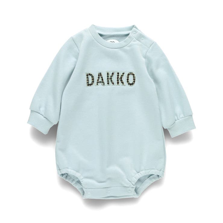 サックス | ロゴアップリケ裏毛カバーオール | ブランシェス