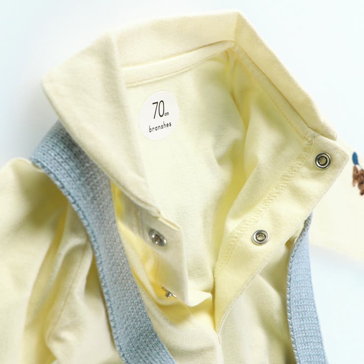 ニットサロペット＆衿付きボディスーツ | ブランシェス | 詳細画像5 