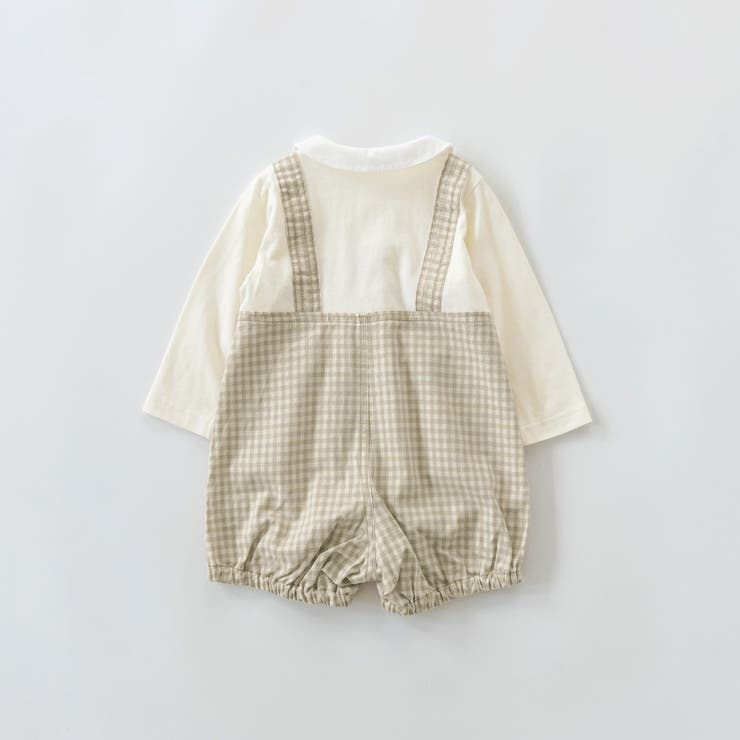 【ベビー】サロペットドッキング風長袖カバーオール | ブランシェス | 詳細画像3 