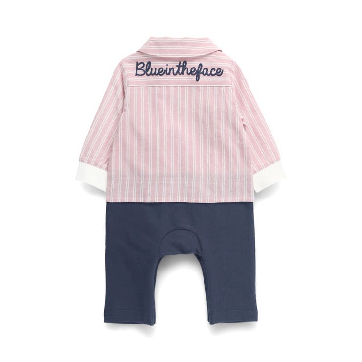 【おそろい】ストライプ柄ロゴ刺しゅう長袖カバーオール | ブランシェス | 詳細画像19 