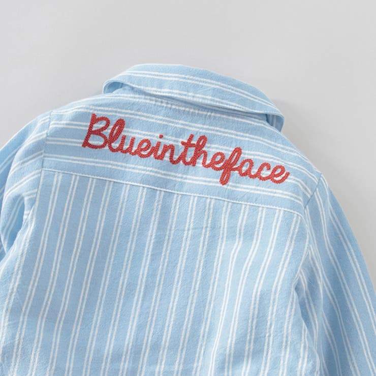 【おそろい】ストライプ柄ロゴ刺しゅう長袖カバーオール | ブランシェス | 詳細画像6 