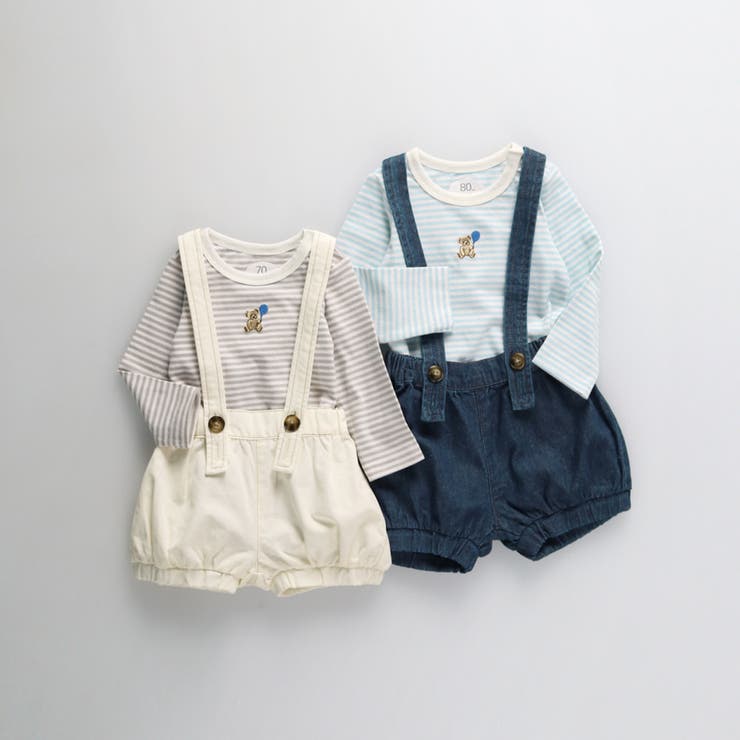 【ベビー／セット】サロペット＆ボディスーツ | ブランシェス | 詳細画像14 