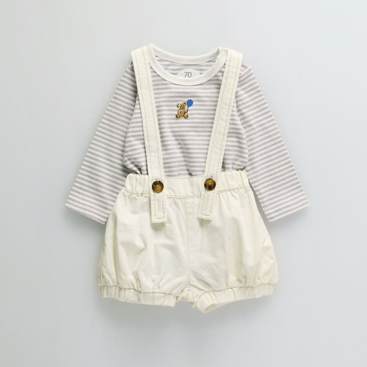 【ベビー／セット】サロペット＆ボディスーツ | ブランシェス | 詳細画像2 