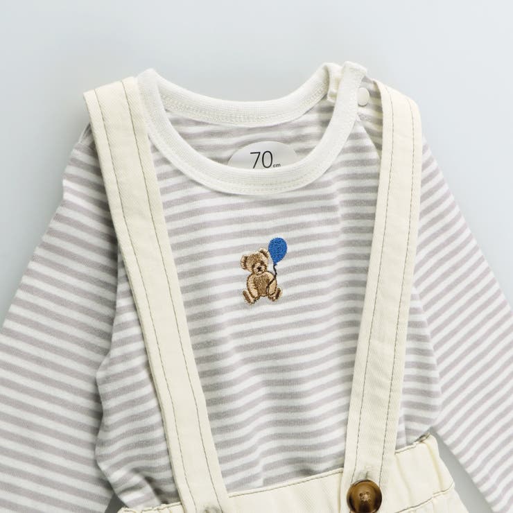 【ベビー／セット】サロペット＆ボディスーツ | ブランシェス | 詳細画像3 