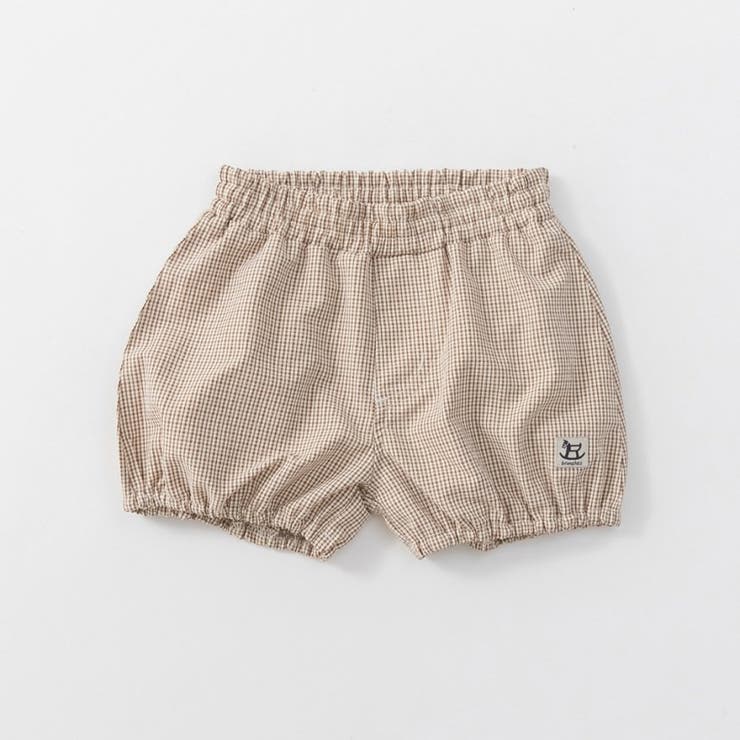 ブラウン | 【涼しい】チェック柄ハーフパンツ | ブランシェス