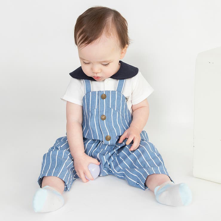 【ベビー/おそろい】爽やかシャンブレーサロペット | ブランシェス | 詳細画像13 