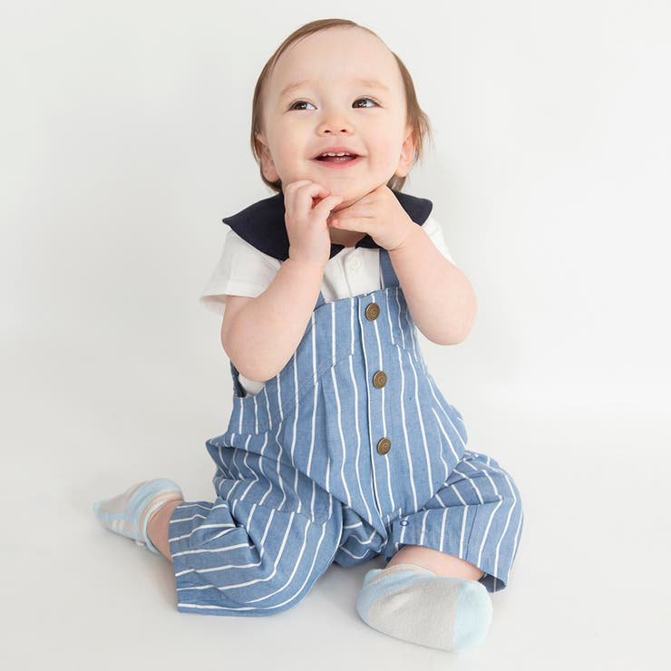【ベビー/おそろい】爽やかシャンブレーサロペット | ブランシェス | 詳細画像14 