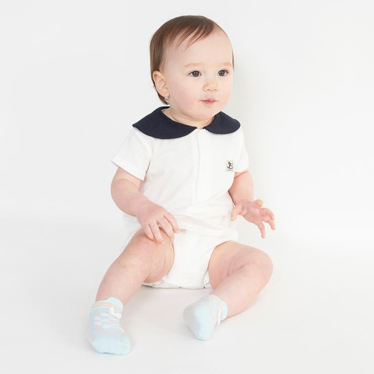 丸襟半袖カバーオール | ブランシェス | 詳細画像3 