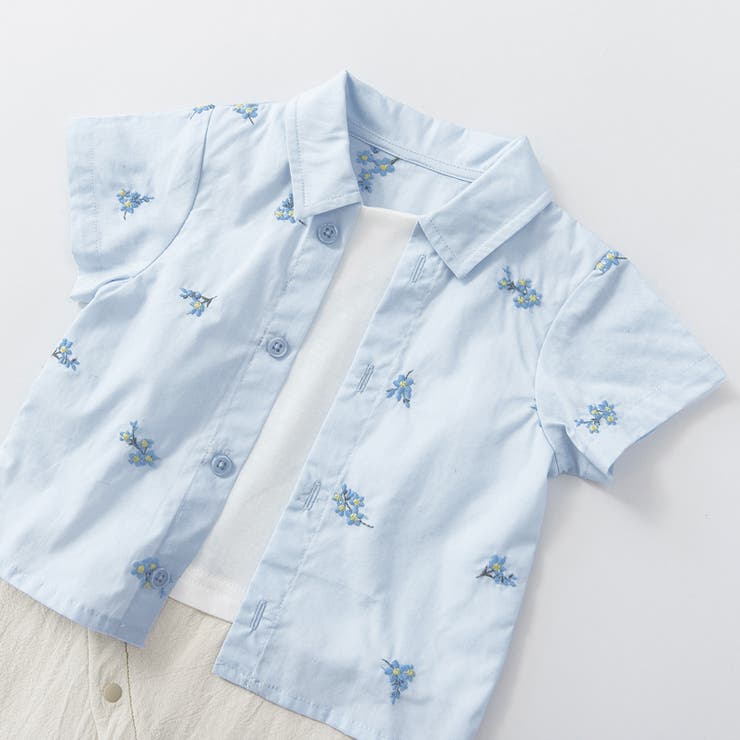 【おそろい】花刺しゅうカバーオールベビー ベビー小物 小花柄 | ブランシェス | 詳細画像10 