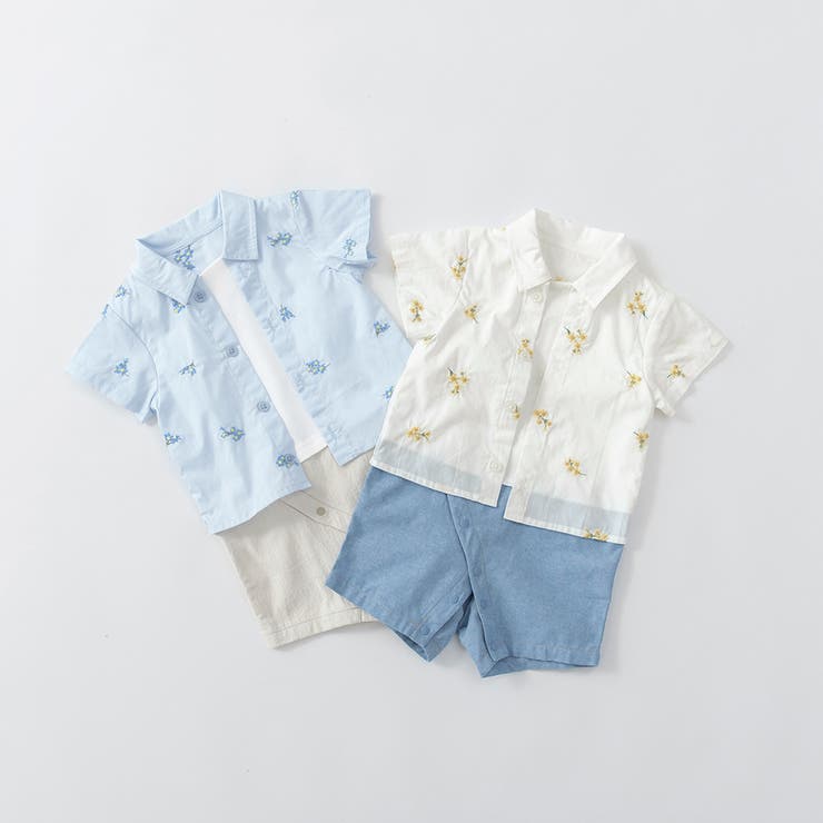 【おそろい】花刺しゅうカバーオールベビー ベビー小物 小花柄 | ブランシェス | 詳細画像16 