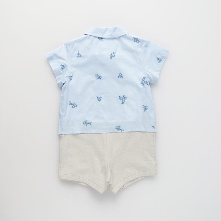 【おそろい】花刺しゅうカバーオールベビー ベビー小物 小花柄 | ブランシェス | 詳細画像18 