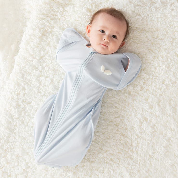 ブルー | 【ベビー】天使の羽のスワドル | ブランシェス