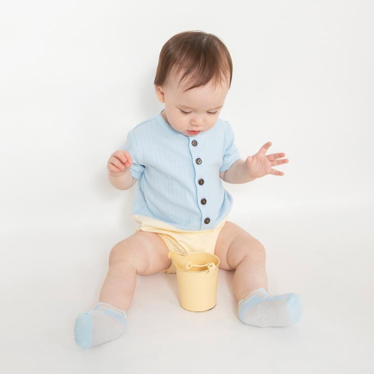 リブ半袖カバーオール | ブランシェス | 詳細画像10 