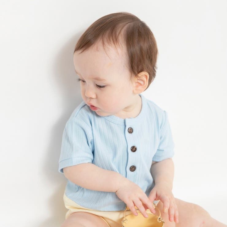 リブ半袖カバーオール | ブランシェス | 詳細画像13 