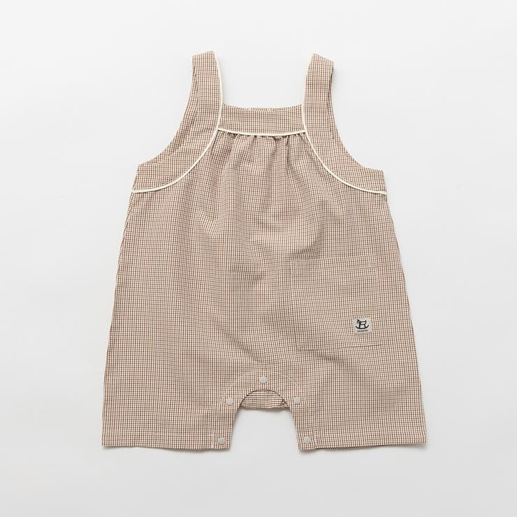 【涼しい】チェック柄カバーオール | ブランシェス | 詳細画像1 