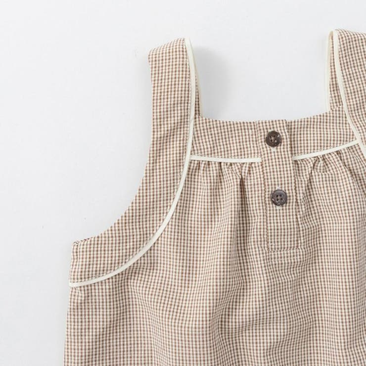【涼しい】チェック柄カバーオール | ブランシェス | 詳細画像10 