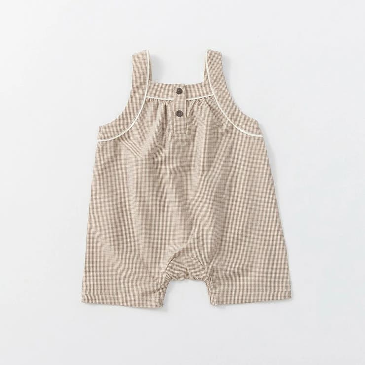 【涼しい】チェック柄カバーオール | ブランシェス | 詳細画像12 