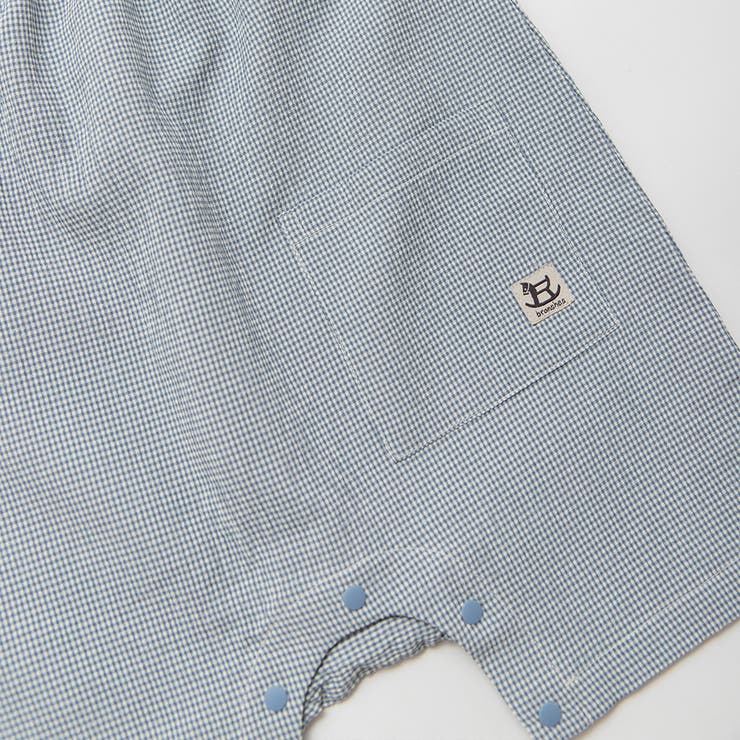 【涼しい】チェック柄カバーオール | ブランシェス | 詳細画像2 