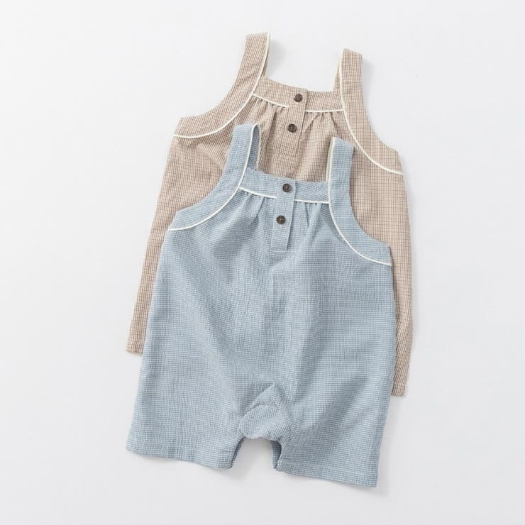 【涼しい】チェック柄カバーオール | ブランシェス | 詳細画像5 