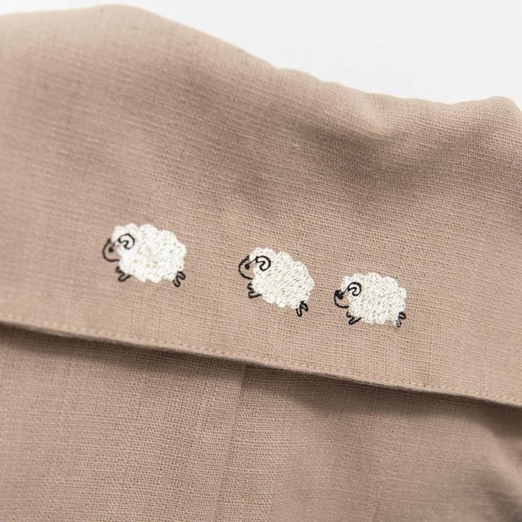 ひつじ刺繍セーラーカラーカバーオール | ブランシェス | 詳細画像3 