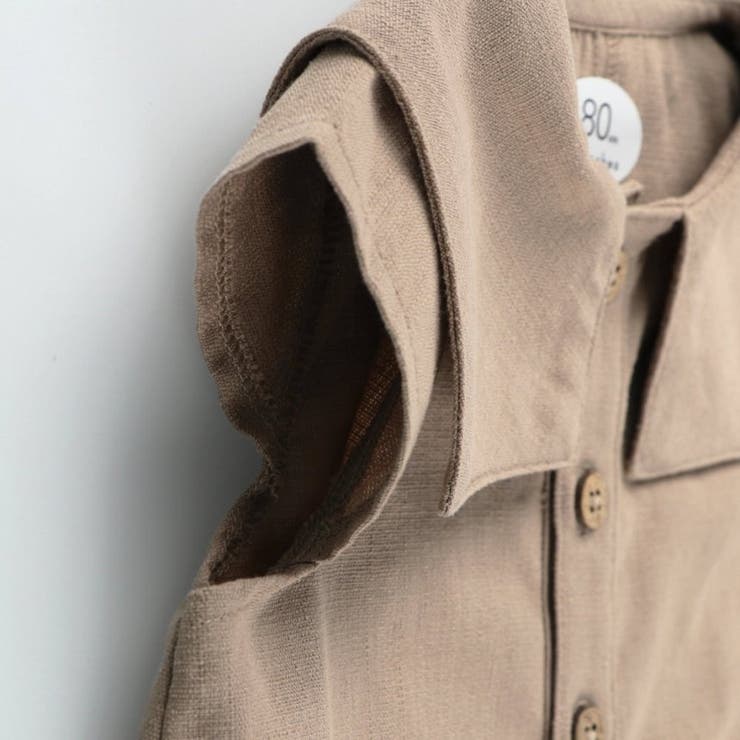 ひつじ刺繍セーラーカラーカバーオール | ブランシェス | 詳細画像4 
