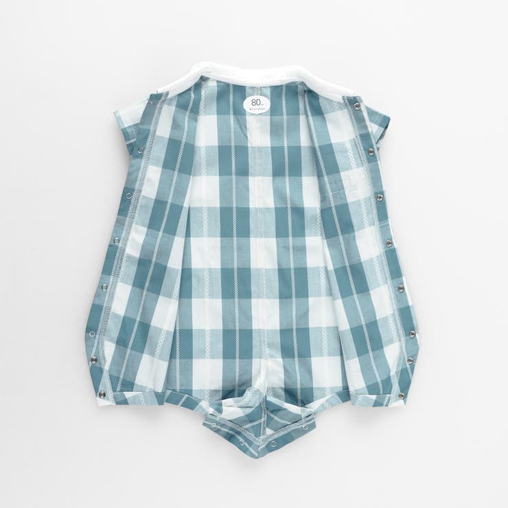 【おそろい】ブロックチェックカバーオール | ブランシェス | 詳細画像11 