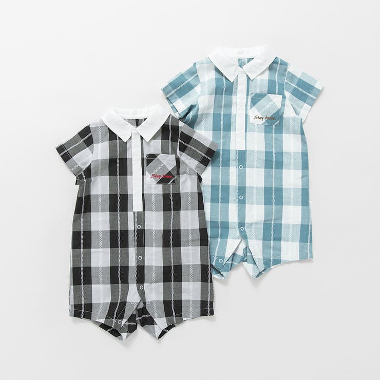 【おそろい】ブロックチェックカバーオール | ブランシェス | 詳細画像12 