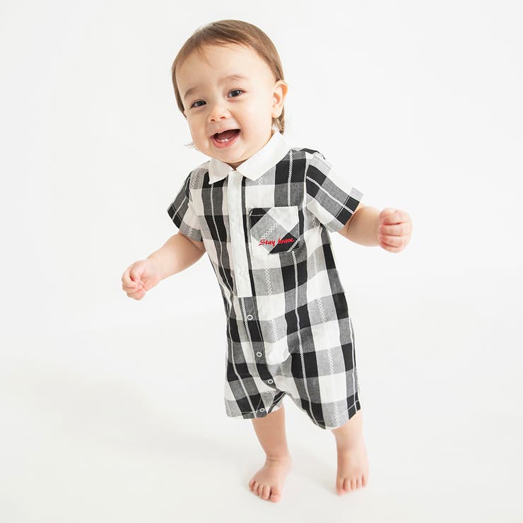 【おそろい】ブロックチェックカバーオール | ブランシェス | 詳細画像14 