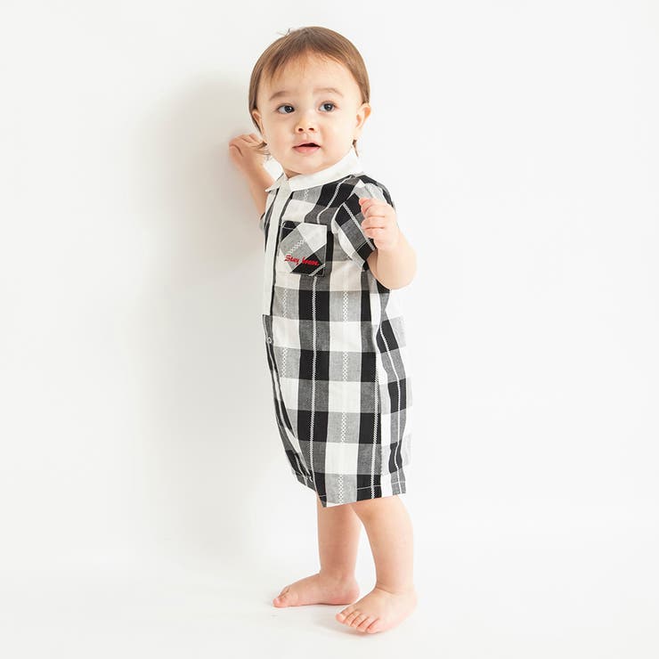 【おそろい】ブロックチェックカバーオール | ブランシェス | 詳細画像15 