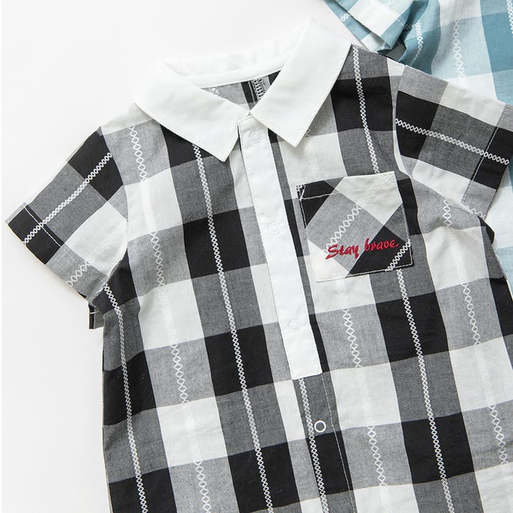 【おそろい】ブロックチェックカバーオール | ブランシェス | 詳細画像18 