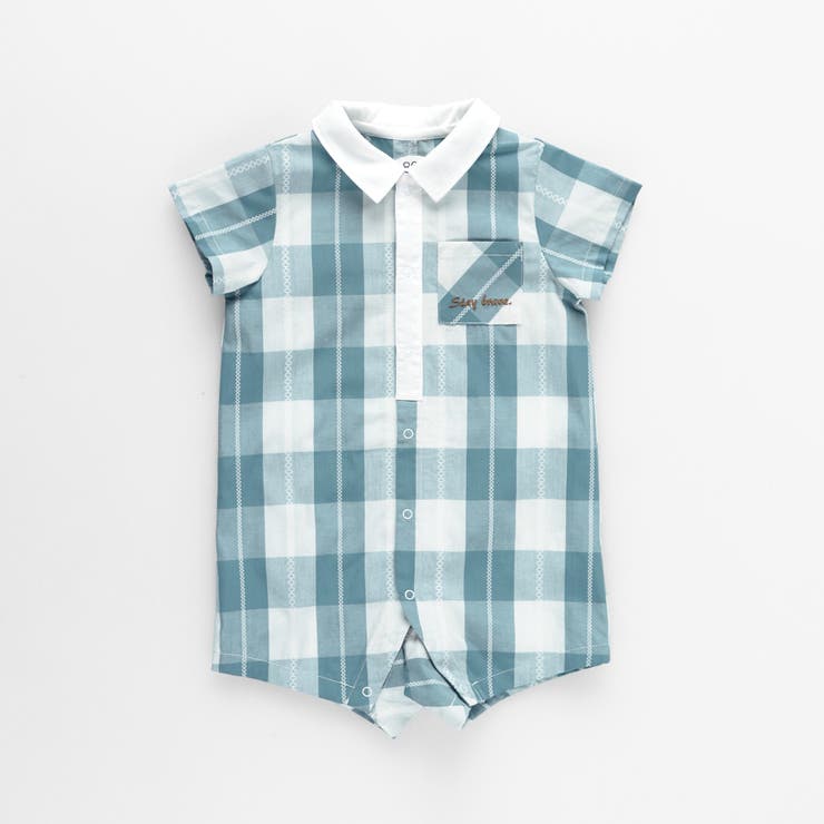 【おそろい】ブロックチェックカバーオール | ブランシェス | 詳細画像2 