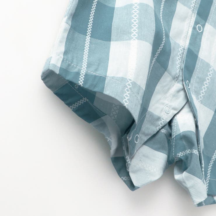 【おそろい】ブロックチェックカバーオール | ブランシェス | 詳細画像9 