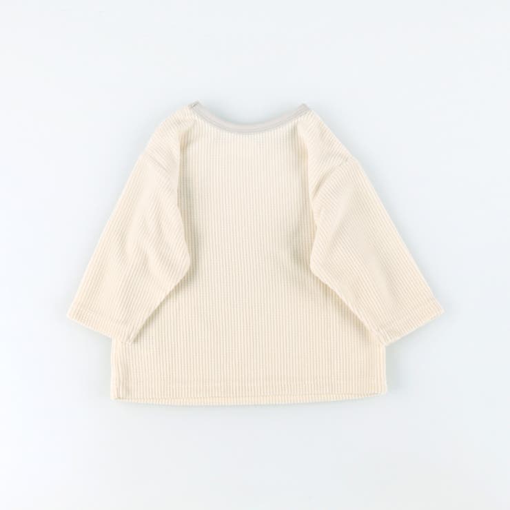 【ベビー/ひつじ刺しゅう】ワッフルフリース長袖Tシャツ | ブランシェス | 詳細画像2 