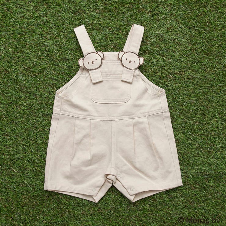 アイボリー | 【boris/ボリス】モチーフ付きサロペット | ブランシェス