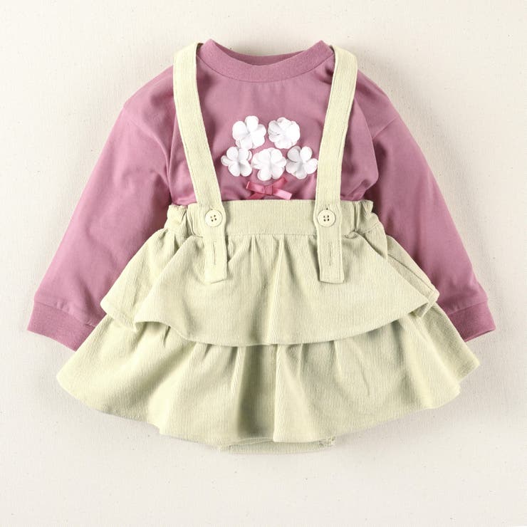 2段フリルベビーサロペット 子供服 キッズ | ブランシェス | 詳細画像10 