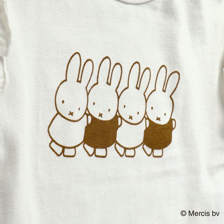 【Miffy/ミッフィー】袖フリル半袖Tシャツ 子供服 キッズ