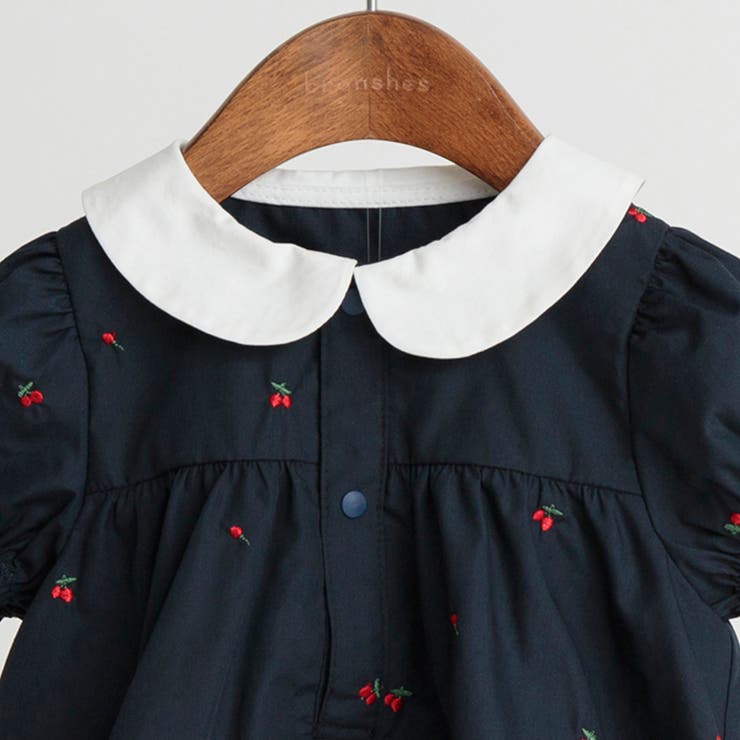 【ベビー/おそろい】チェリー刺しゅう半袖ブラウス+ブルマセット | ブランシェス | 詳細画像13