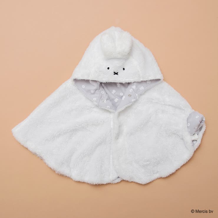 【ベビー/miffy/ミッフィー】フード付きケープ | ブランシェス | 詳細画像6 