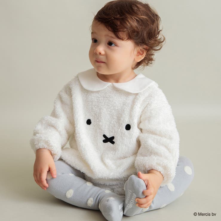 アイボリー | 【miffy/ミッフィー】ボアカバーオール | ブランシェス