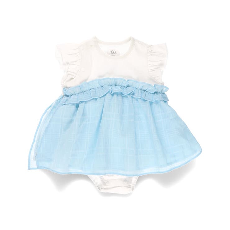 【おそろい】シャドーチェックカバーオール/綿100%/ワンピース | ブランシェス | 詳細画像1 