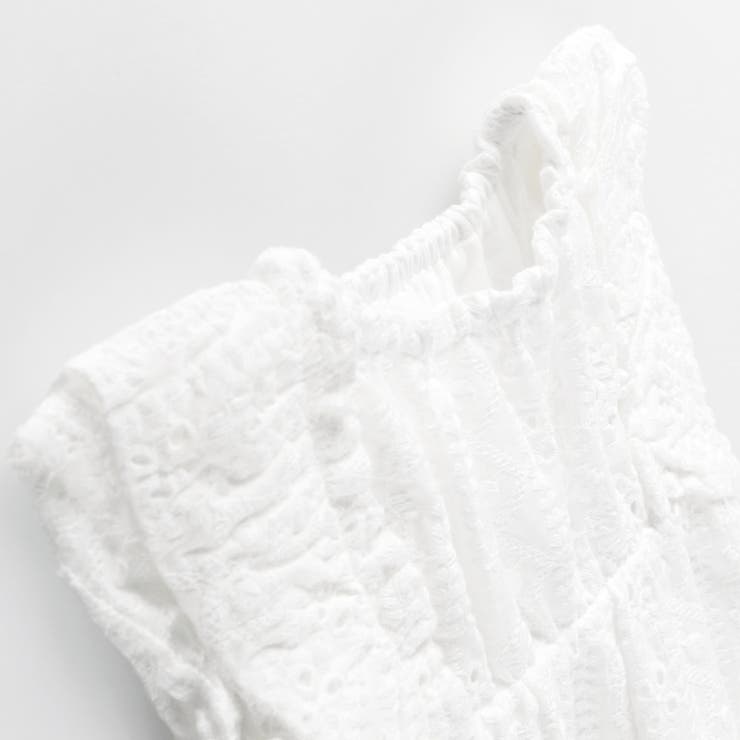 【キッズとおそろい】スカラップ刺繍トップス＆ボトムスセット 夏 | ブランシェス | 詳細画像4 