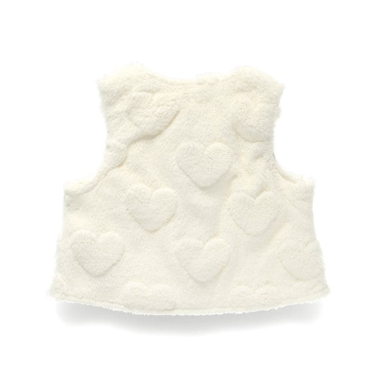 ハート総柄ボアベスト | ブランシェス | 詳細画像2